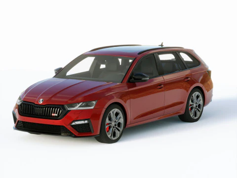 Skoda Octavia RS IV Combi 2020 Modello 3D