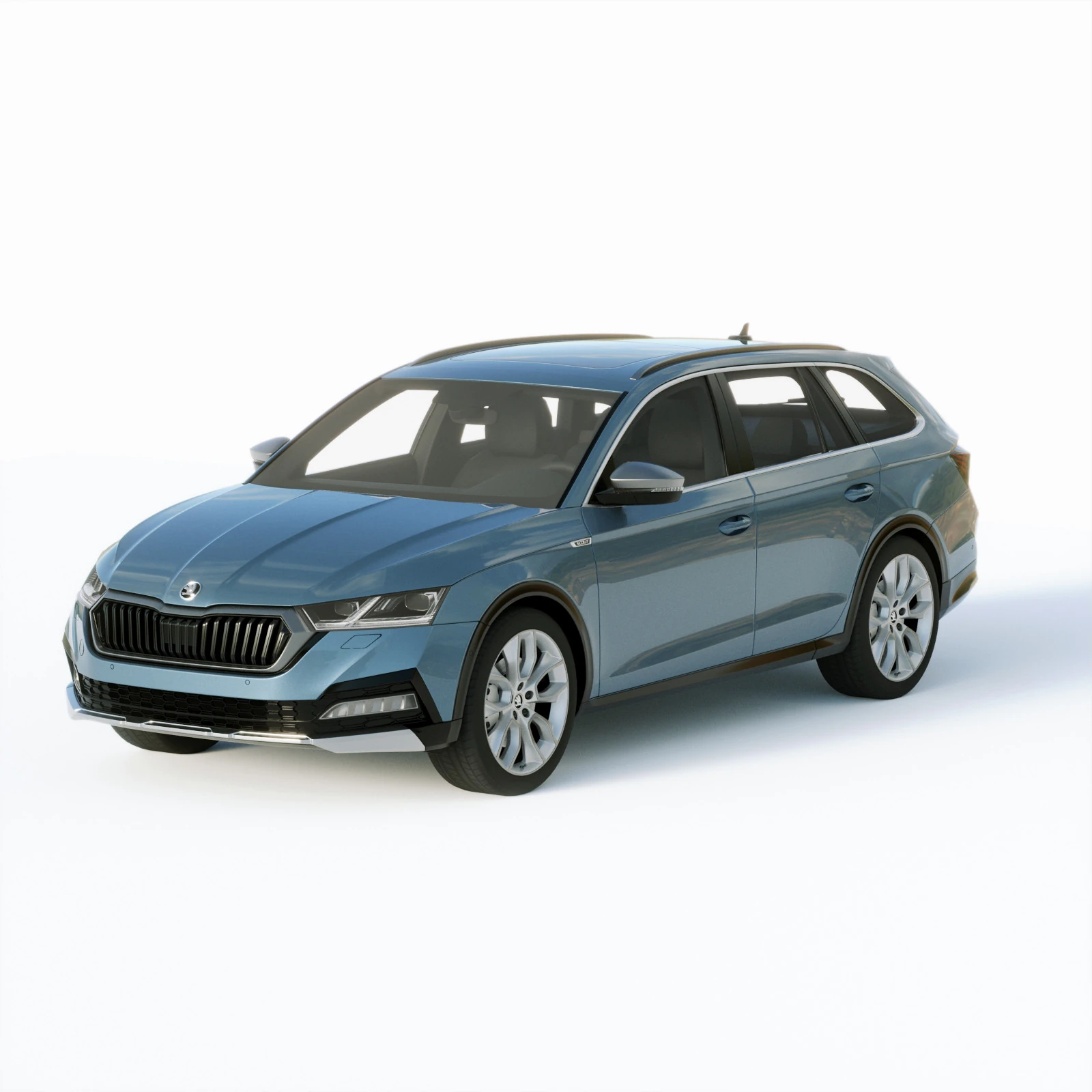 Skoda Octavia Scout 2020 3D Model .c4d .max .obj .3ds .fbx .stl .blend