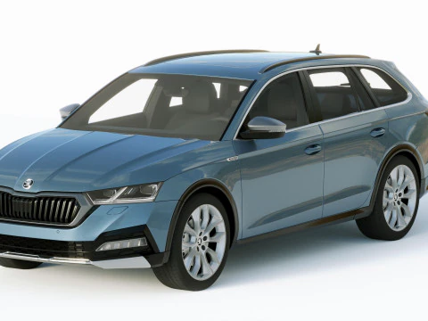 Skoda Octavia Scout 2020 3D Model