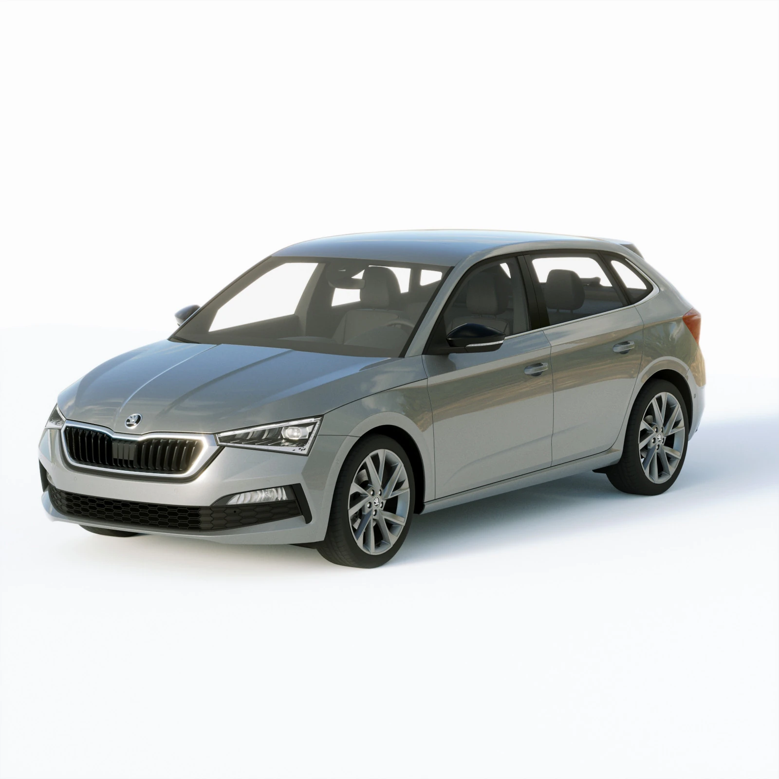 Skoda Scala 2019 3D Model .c4d .max .obj .3ds .fbx .stl .blend 