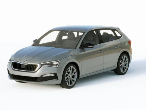 Skoda Scala 2019 3D Model