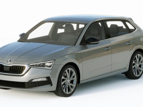Skoda Scala 2019 3D Model
