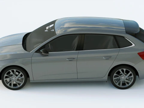 Skoda Scala 2019 3D Model