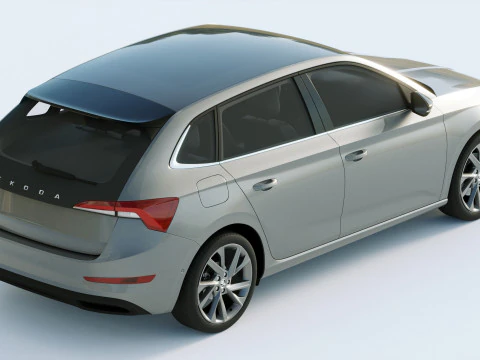 Skoda Scala 2019 3D Model