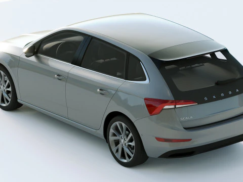 Skoda Scala 2019 3D Model