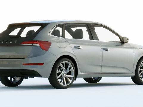 Skoda Scala 2019 3D Model