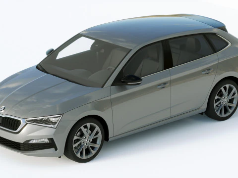 Skoda Scala 2019 3D Model