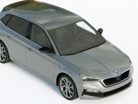 Skoda Scala 2019 3D Model