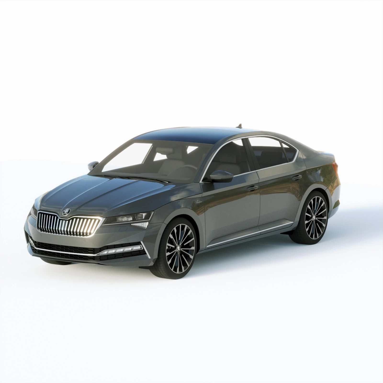 Skoda Superb 2020 3D Model .c4d .max .obj .3ds .fbx .stl .blend 