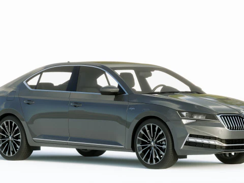 Skoda Superb 2020 3D Model