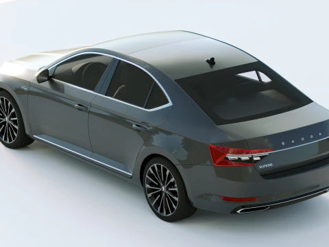Skoda Superb 2020 3D Model