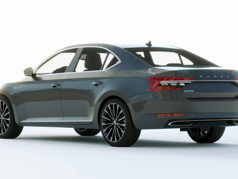 Skoda Superb 2020 3D Model