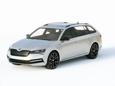 Skoda Superb Combi 2020 Modello 3D