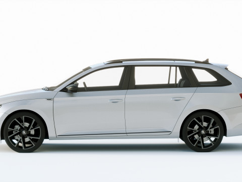 Skoda Superb Combi 2020 3D Model