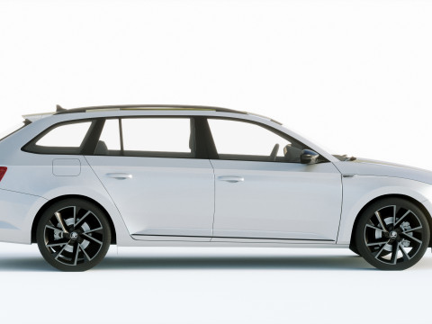 Skoda Superb Combi 2020 3D Model