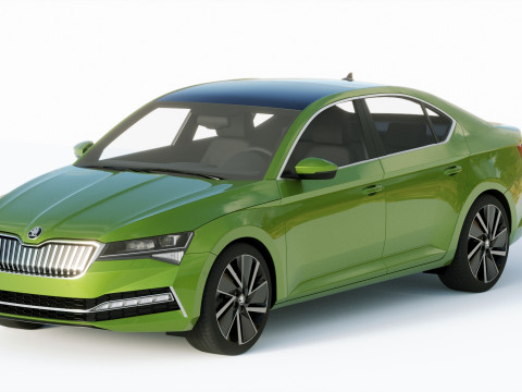 Skoda Superb IV 2020 3D Model