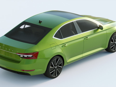 Skoda Superb IV 2020 3D Model