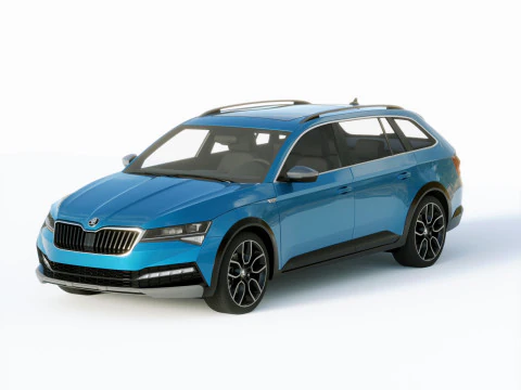 Skoda Superb Scout 2020 р.в 3D Модель