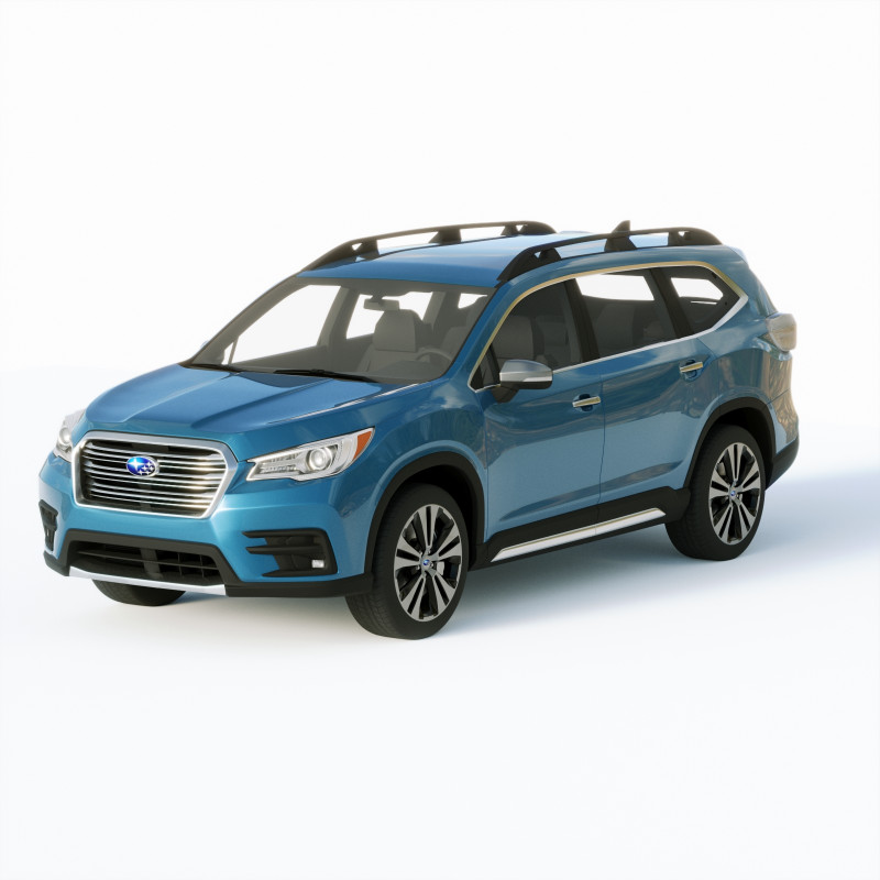 Subaru Ascent 2019 3D Model .c4d .max .obj .3ds .fbx .stl .blend 