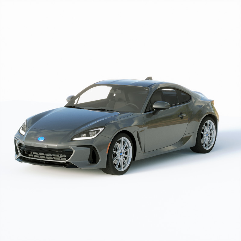 Subaru BRZ 2022 3D Model .c4d .max .obj .3ds .fbx .stl .blend 