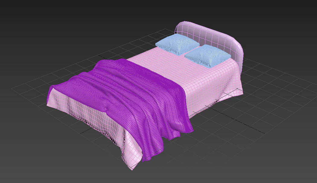 bed 3D Model .c4d .max .obj .3ds .fbx .stl .blend 