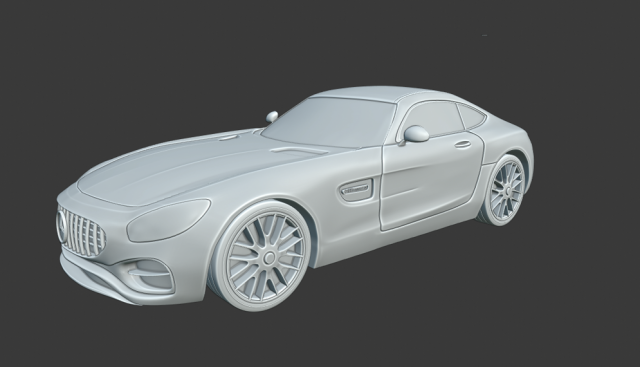 mercedez benz amg 3D प्रिंट मॉडल .c4d .max .obj .3ds .fbx .stl .blend