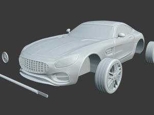 mercedez benz amg 3D प्रिंट मॉडल