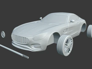 mercedez benz amg 3D Print Model