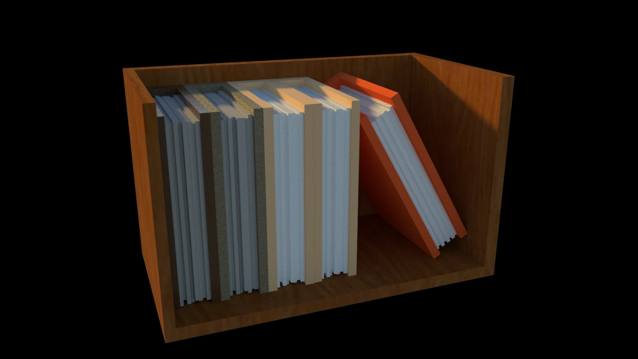 bookshelf 3D Model .c4d .max .obj .3ds .fbx .stl .blend 