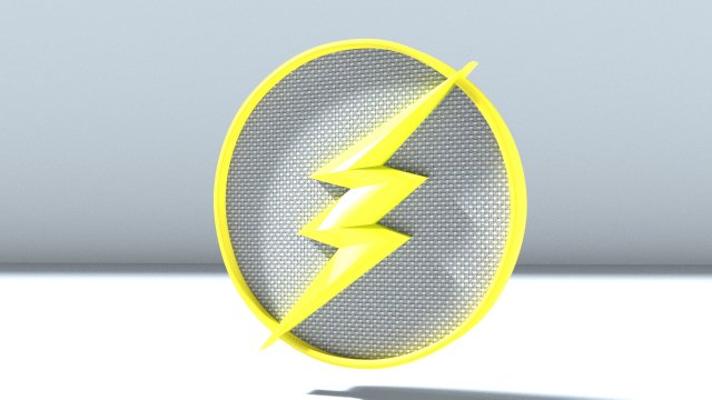 flash logo v2 3D Print Model .c4d .max .obj .3ds .fbx .stl .blend 