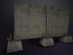 ussr concrete fence 3D Model