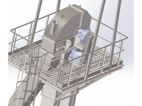 Bucket elevator Modelo 3D