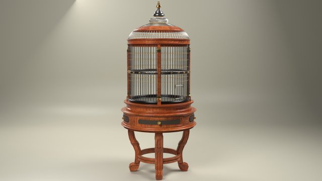 bird cage 3D 모델 .c4d .max .obj .3ds .fbx .stl .blend 