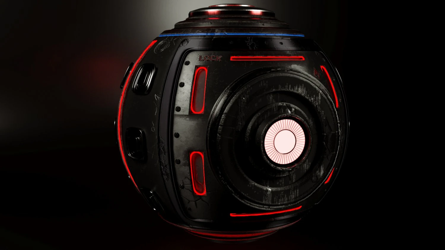 sci-fi drone 3D Model .c4d .max .obj .3ds .fbx .stl .blend