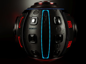sci-fi drone 3D-Modell