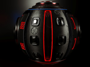 sci-fi drone 3D-Modell