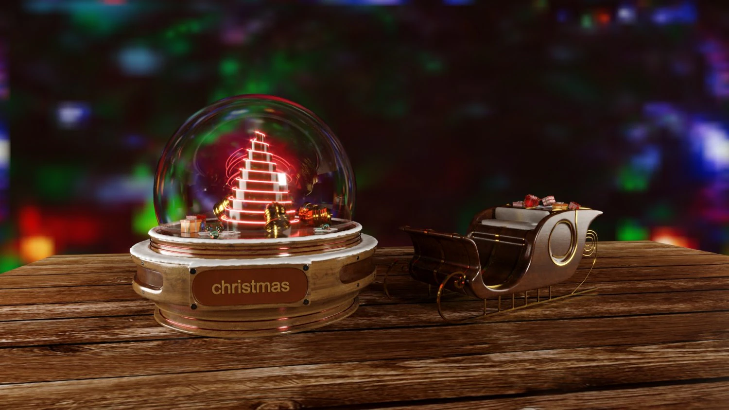 snowglobe 3D Model .c4d .max .obj .3ds .fbx .stl .blend 