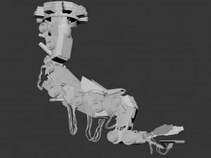 bra&ccedil;o rob&oacute;tico Modelo 3D