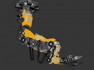 bra&ccedil;o rob&oacute;tico Modelo 3D