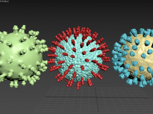 virus pack 3D मॉडल