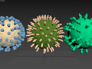 virus pack 3D मॉडल