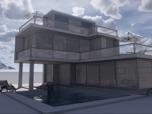 contemporary villa caladium 3D Model