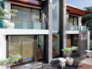contemporary villa crysantium 3D-Modell