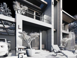 contemporary villa crysantium 3D Model