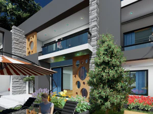 modern contemporary house 3D Model