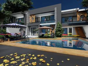 modern contemporary house 3D Model