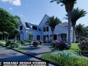 западный дом тип 2 3D Модель