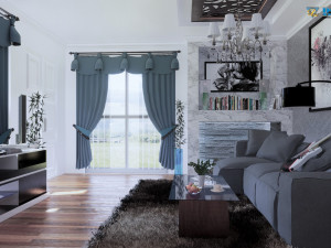 modern living room type 1 3D-Modell