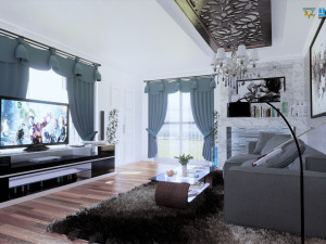 modern living room type 1 3D-Modell