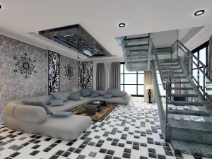 modern living room type 2 3D Model